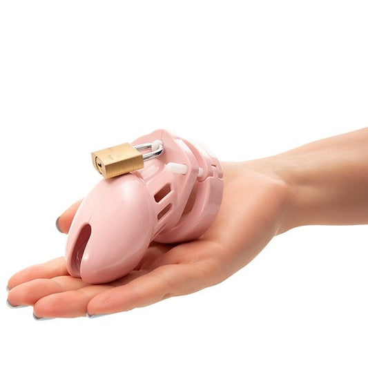 CB 6000 Pink Polycarbonate Male Chastity Cock Cage Kit Male Chastity