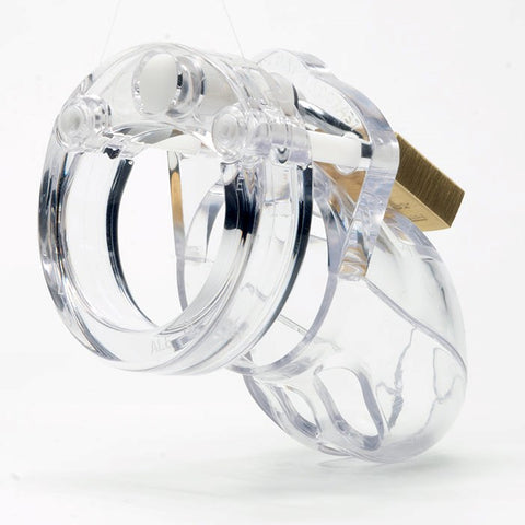 CB Mr Stubb Clear Male Chastity Cock Cage Kit - Male Chastity