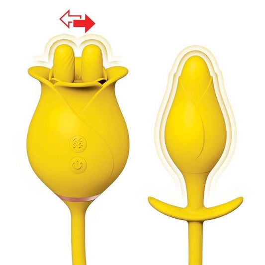 Nasstoys Clit-Tastic Tulip - Pleasure-Packed Finger Massager and Plug - Finger and Tongue Vibrators