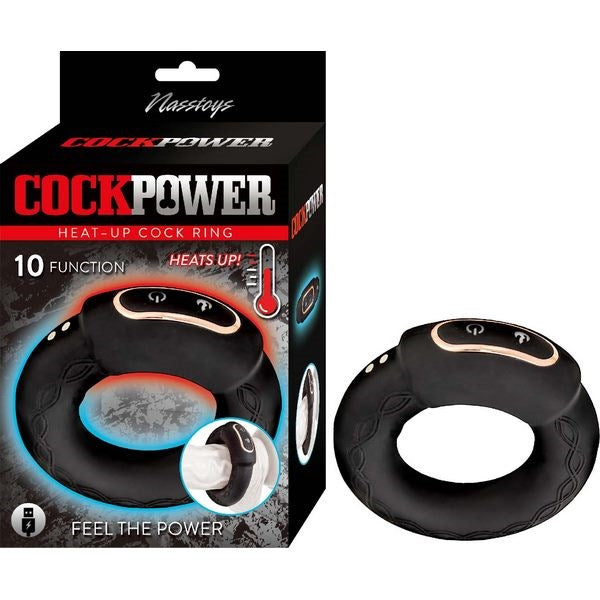 COCKPOWER Heat Up Vibrating Cock Ring Rechargeable Vibrating Cock Rings