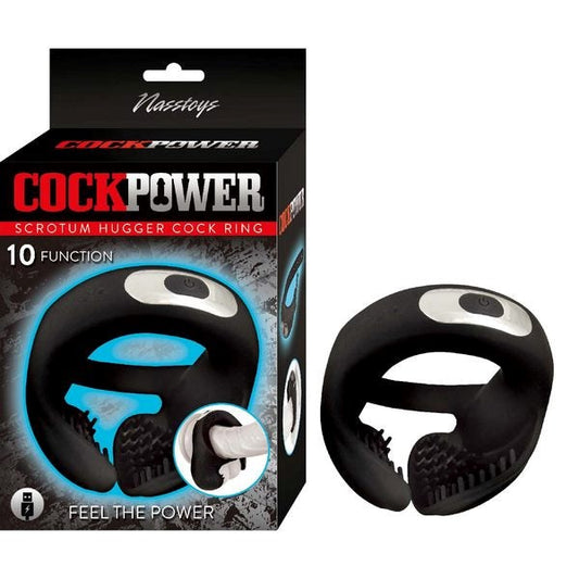 Nasstoys COCKPOWER Vibrating Scrotum Hugger - Rechargeable & Waterproof - Vibrating Cock Rings