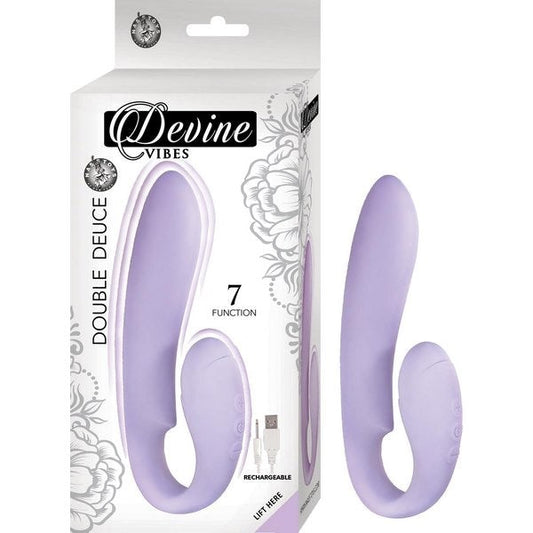 Dual Delight - DEVINE VIBES Rechargeable Silicone Massager - G-Spot Vibrators