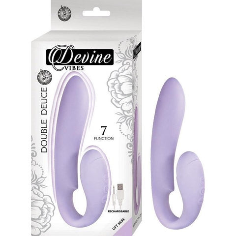 Dual Delight - DEVINE VIBES Rechargeable Silicone Massager - G-Spot Vibrators