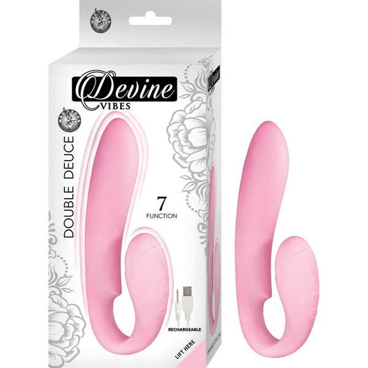 Dual Delight - DEVINE VIBES Rechargeable Silicone Massager - G-Spot Vibrators