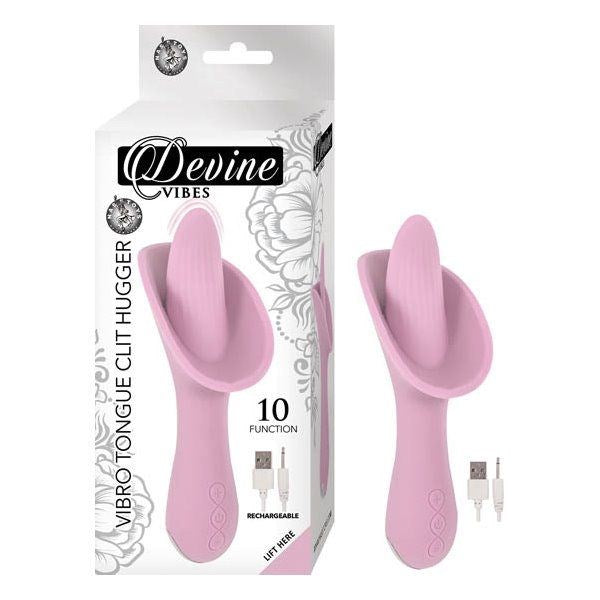 DEVINE VIBES Vibro Tongue Clit Hugger 10 Function Clit Ticklers and Pulsators