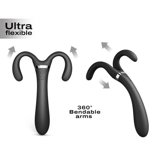 DORCEL Infinite Joy - Triple Motor Dual Armed Stimulator - Sex Toys For Couples