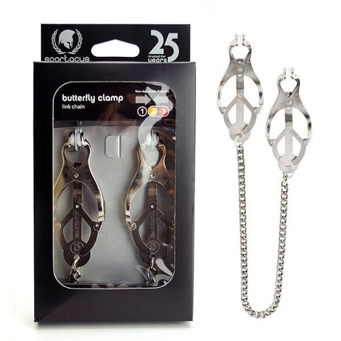 Luxurious Butterfly Nipple Clamps for Sensual Pleasure - Nipple and Clit Clamps
