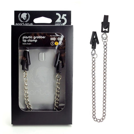 Spartacus Endurance Plastic Grabber Nipple Clamps - Lightweight BDSM Pleasure - Nipple and Clit Clamps