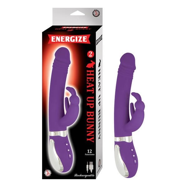 ENERGIZE Heat Up Bunny 2 Waterproof Phthalates Free Rabbit Vibrators