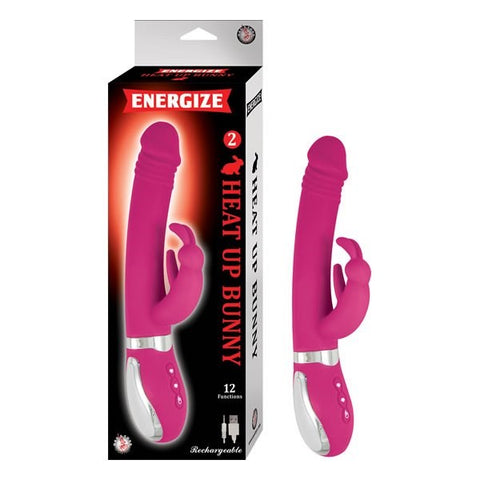 ENERGIZE Heat Up Bunny 2 - Dual-Motor Silicone Rabbit Vibrator - Rabbit Vibrators