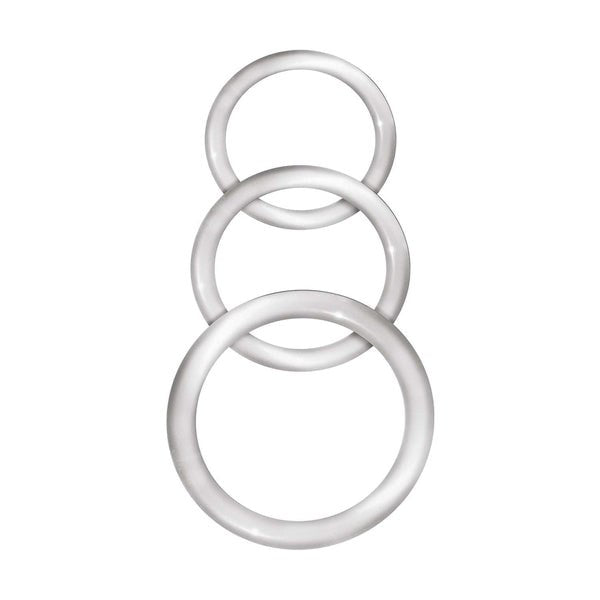 ENHANCER Silicone Cockrings Stretchy 3 Piece Set Cock Ring Sets