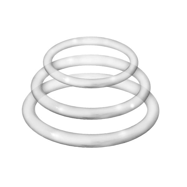 ENHANCER Silicone Cockrings Stretchy 3 Piece Set Cock Ring Sets