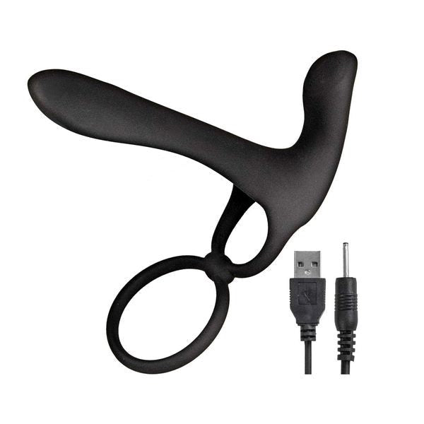 ENHANCER The Ultimate Lover P-Spot Probe With C-Rings Prostate Toys