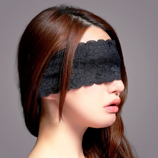 EXECUTE Eye Mask With Microfiber Lace Adjustable Ribbons Masks And Blindfolds