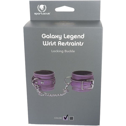 Spartacus Enterprises Galaxy Legend Velvety Leather Wrist Cuffs - Cuffs and Restraints
