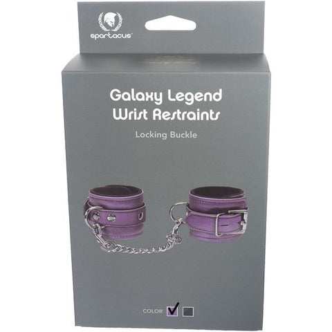 Spartacus Enterprises Galaxy Legend Velvety Leather Wrist Cuffs - Cuffs and Restraints