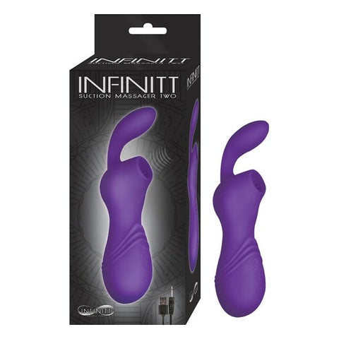 INFINITT Dual Pleasure Suction Massager - 12 Vibration & Suction Functions - Clit Ticklers and Pulsators