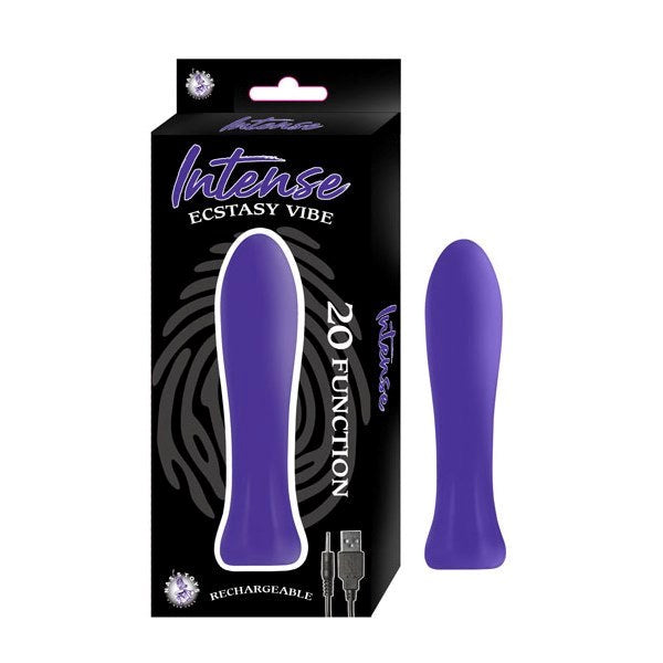 INTENSE Ecstasy 4.5 Inch Vibe Soft Silicone 20 Mode Bullet Vibrators