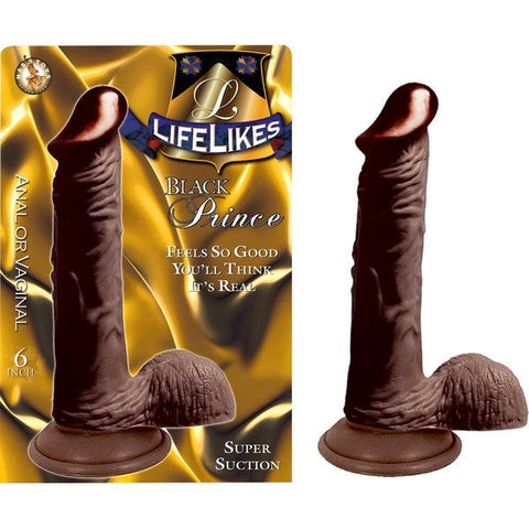 LIFELIKES Black Prince - Powerful Suction Cock for Intimate Delight - Realistic Dildos