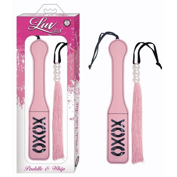 LUV PADDLE and Whip For S&M Roleplay Pink Paddles And Slappers