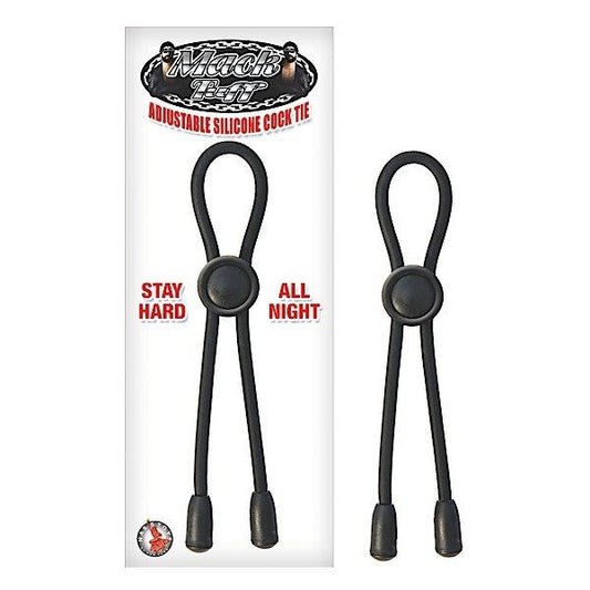 MACK TUFF Silicone Adjustable Cock Ties - Enhance Performance - Stretchy Cock Rings