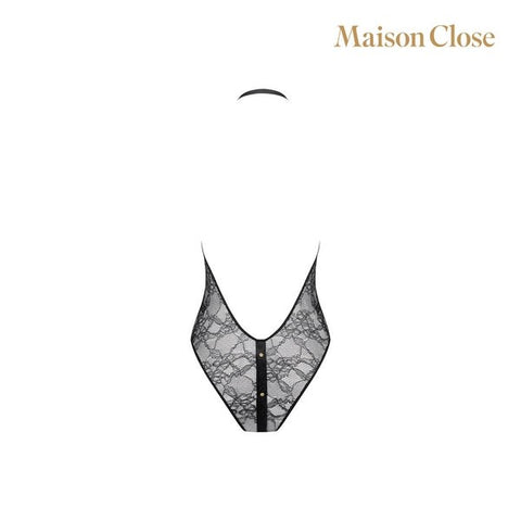 Maison Close Lace-Detailed Curve-Hugging Bodysuit - Teddies and Bodysuits