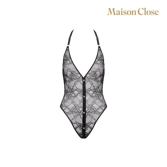 Maison Close Lace-Detailed Curve-Hugging Bodysuit Teddies and Bodysuits