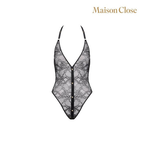 Maison Close Lace-Detailed Curve-Hugging Bodysuit - Teddies and Bodysuits