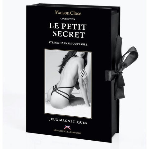 MAISON CLOSE Lace Thong With Harness Gift Box - Her Fetish