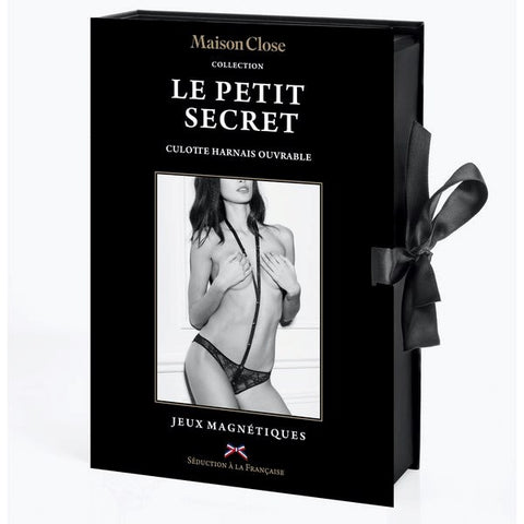MAISON CLOSE Risque Lace Panty With Harness Gift Box - G-Strings, Panties and Shorts