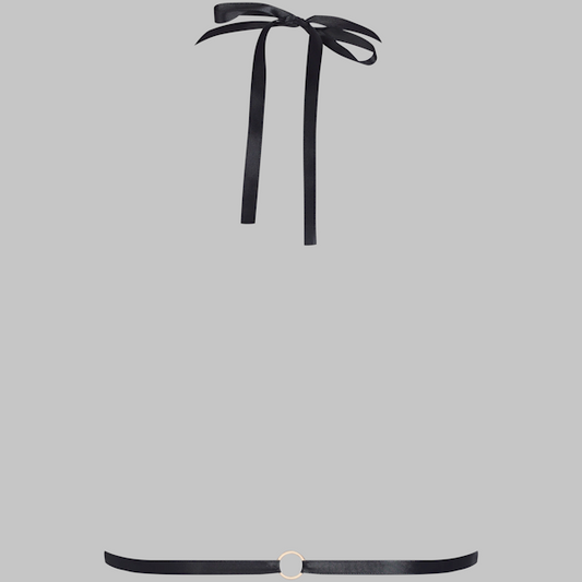 Maison Close Lace & Satin Adjustable Harness - Jewelry-like Elegance Her Fetish