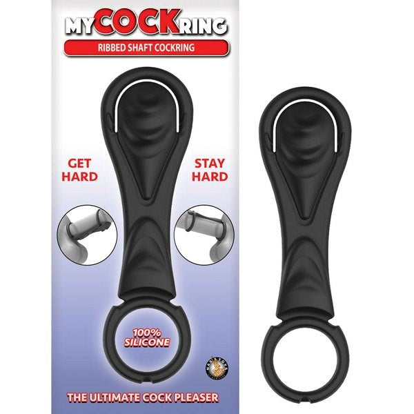 MY COCKRING Ribbed Shaft Cockring Silicone Stretchy Cock Rings