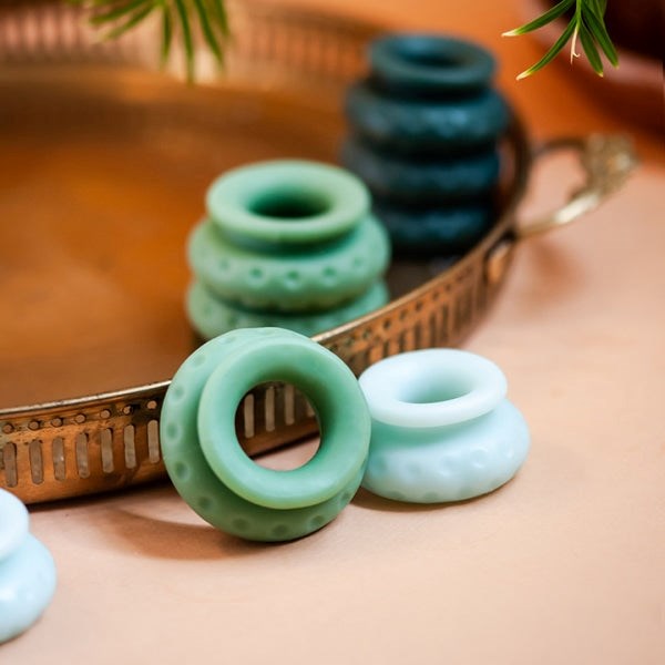 OHNUT Set of 4 Wider Soft Cushioning Comfort Rings Stretchy Cock Rings