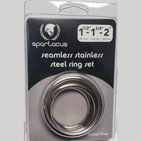 Spartacus Enterprises - Customizable Stainless Steel Pleasure Rings - Steel Cock Rings