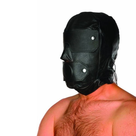 Detachable blindfold for complete visual deprivation and sensory control - Bondage Hoods