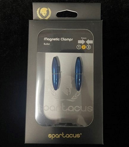 Spartacus Adjustable Magnetic Clit and Nipple Clamps Bullet - Nipple and Clit Clamps