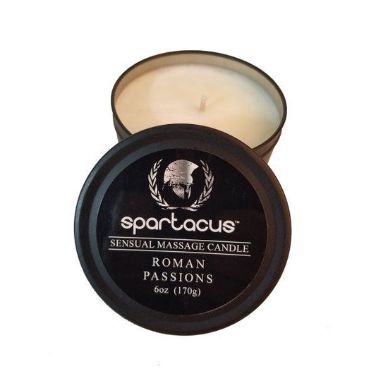 SPARTACUS Sensual Soy Wax Massage Candles - Aromatherapy for Romantic Nights Sex Pheromones and Perfumes