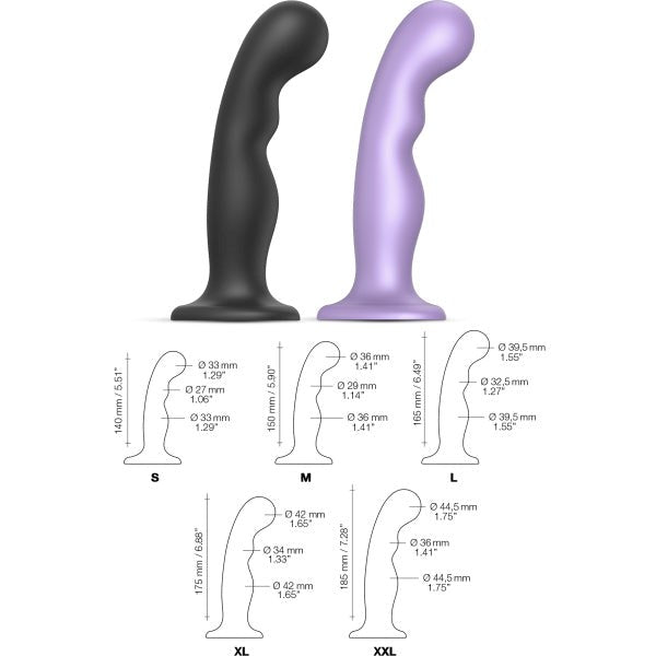 STRAP ON ME Angled Dildo Plug P&G Stimulator - Lilac Anal Dildos