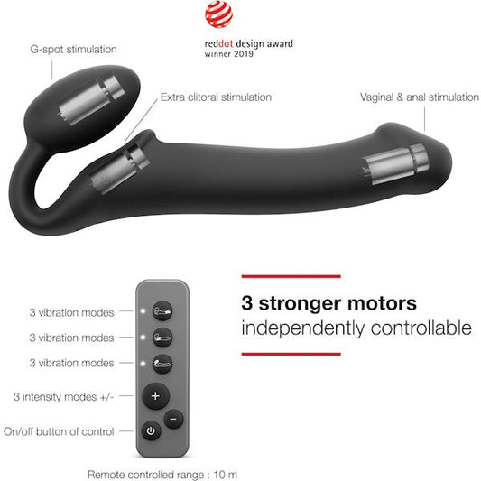 Strap-On-Me Deluxe Vibrating Pleasure Enhancer - Strap On Sextoys