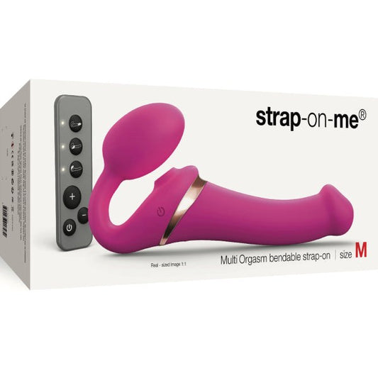 STRAP-ON-ME Multi-Sensation Bendable Strap-On Vibrator Strap On Sextoys