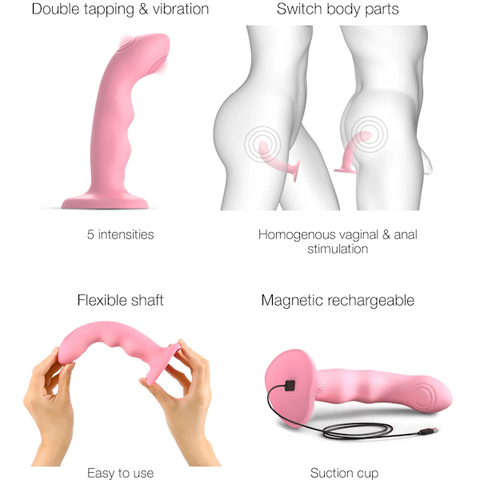 Rechargeable design provides continuous enjoyment without interruption. - Vibrating Dildos