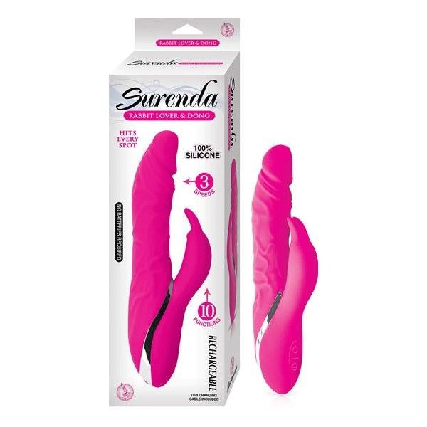 SURENDA Rabbit Lover and Dong 3 Speed Rotating Shaft Rabbit Vibrators