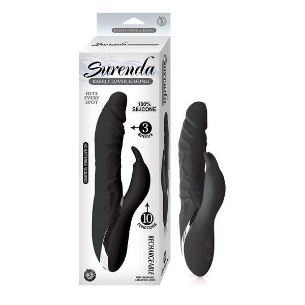 SURENDA Rabbit Lover and Dong 3 Speed Rotating Shaft Rabbit Vibrators