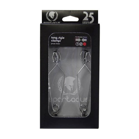 Spartacus Enterprises Tong Style Nipple Torture Ultra Endurance Clamps - Nipple and Clit Clamps