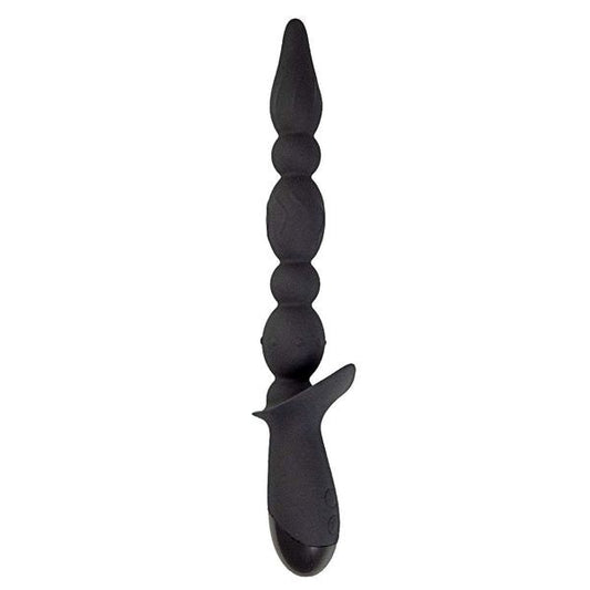 Nasstoys Vibrating Anal Pleasure Wand - 10 Modes, 5 Beads - Anal Beads and Balls