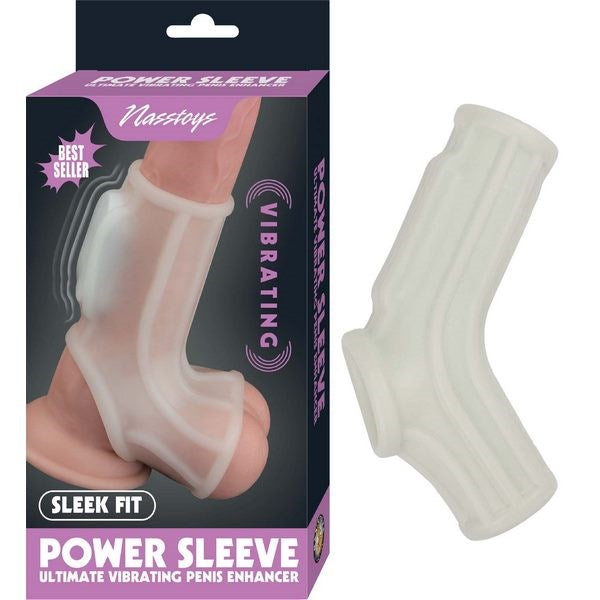 Vibrating Sleek Fit Wave Vibrating Power Cock Sleeve Pumps, Extenders and Sleeves