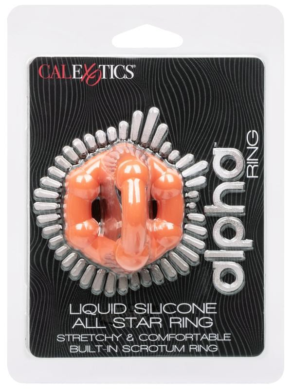 Alpha Liquid Silicone All Star Scrotum Support Ring Stretchy Cock Rings