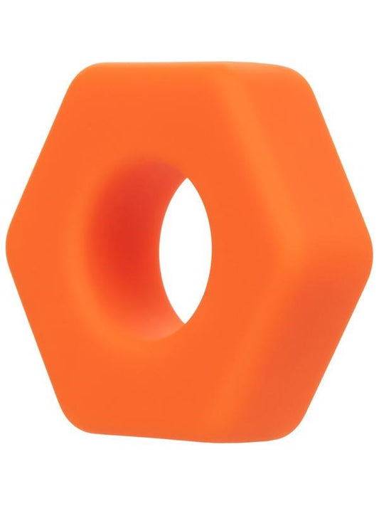 Alpha Liquid Silicone Prolong Sexagon Comfortable Cock Ring - Stretchy Cock Rings