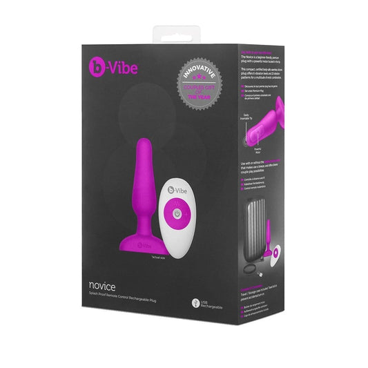 bVibe Novice Vibrating Butt Plug - Beginner's Guide to Bliss - Butt Plugs