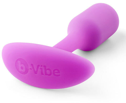 bVibe Snug Plug - Weighted Silicone Butt Plugs for Pleasure and Relaxation - Butt Plugs